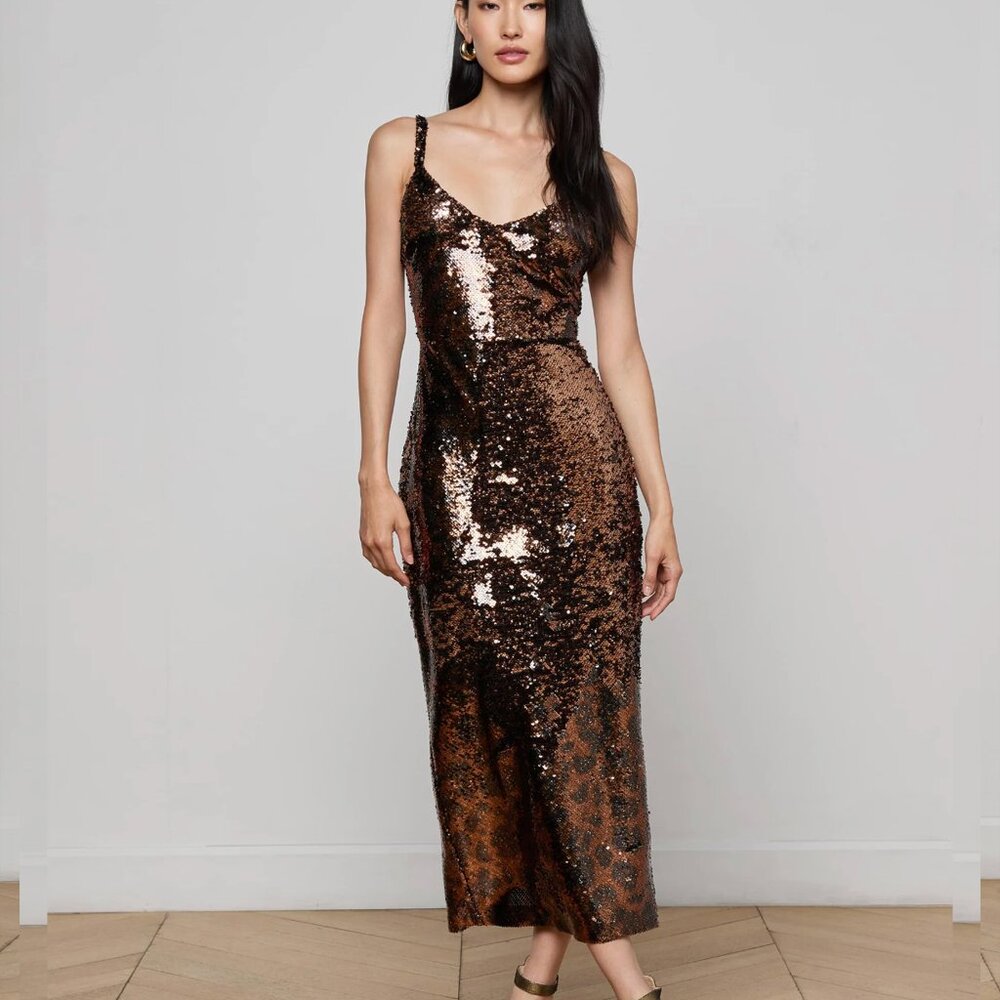 L'Agence Noella Sequin Dress